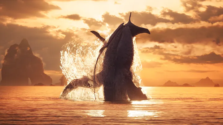 Immersive visual created by Shift Made for the Avatar web experience